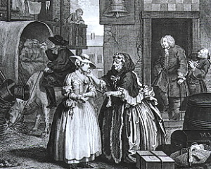 Plate I, The Arrival  in London 